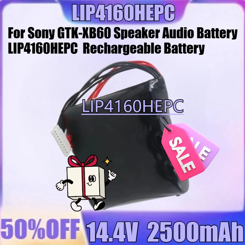 

For Sony GTK-XB60 Speaker Audio Battery LIP4160HEPC High-Quality Rechargeable Battery New LIP4160HEPC 14.4V 2500mAh Battery