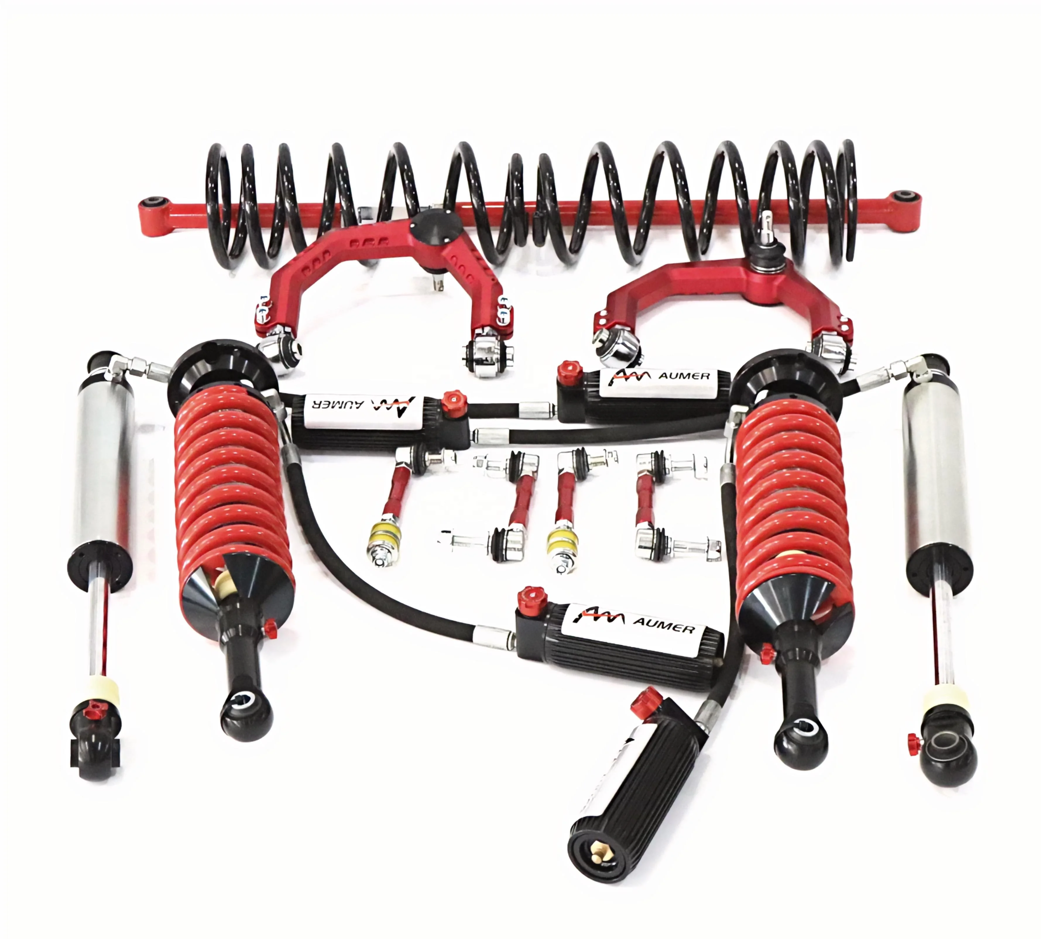 Aumer Compression and Rebound Damping Force Adjustable Shock Absorber 4x4 Lift Suspension Kit for  Hilux Fortuner