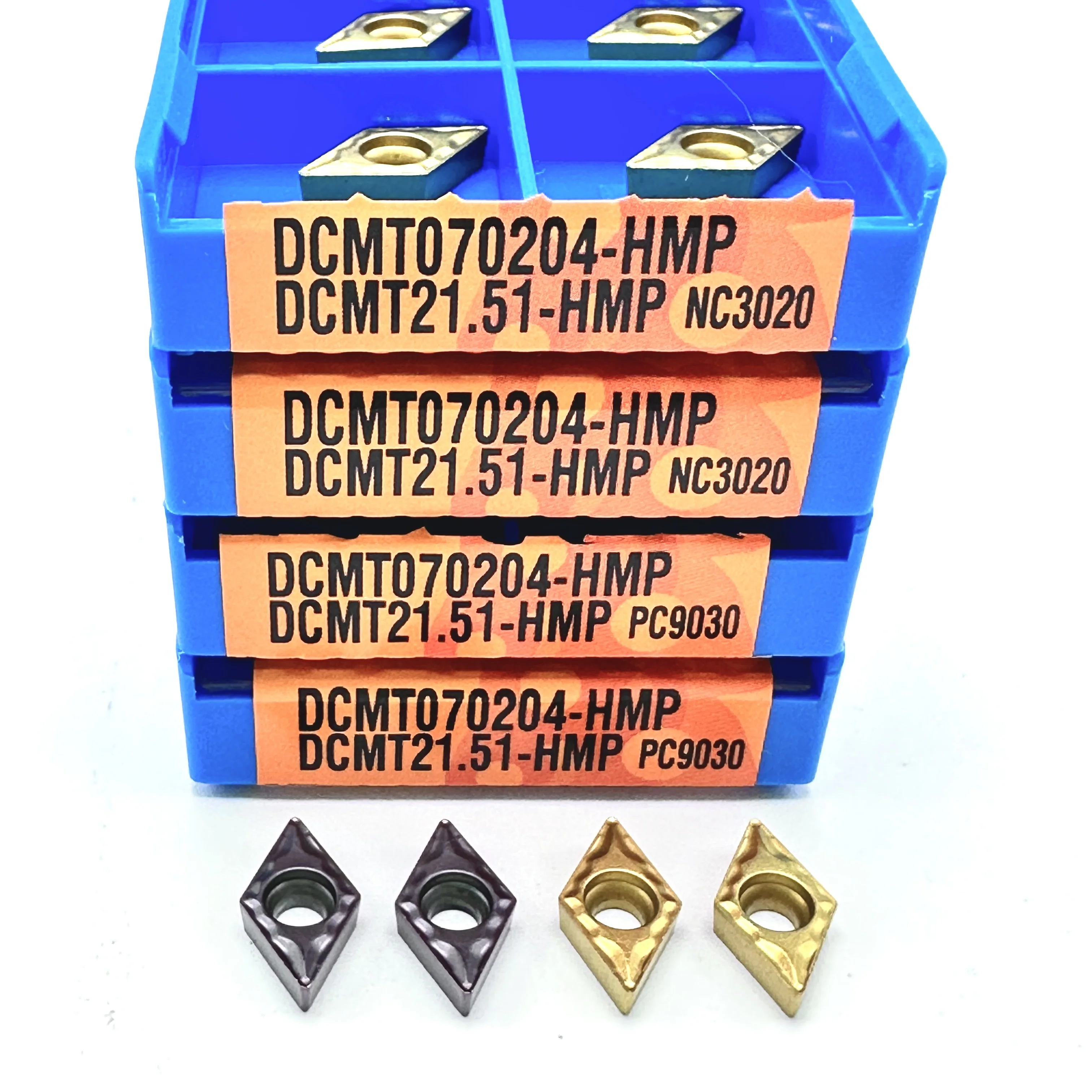 

DCMT070204 DCMT11T304 DCMT11T308-HMP PC9030 Internal Turning Tool High Quality Carbide Insert CNC Cutting Tool Steel Processing