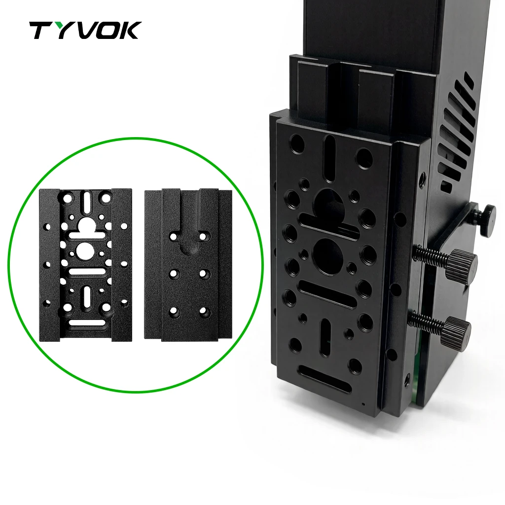 Tyvok Sliding Plate Liftable Adjustable Bracket Modular Holder for CNC Laser Engraver Replacement Mounting Back Plate