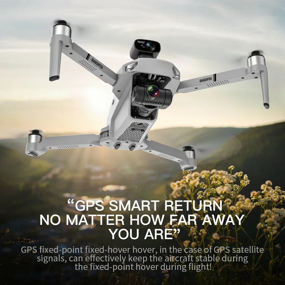 Профессиональный дрон KF102 MAX 2025 г. ° Лазерный предотвращение препятствий GPS FPV с двойной HD-камерой БПЛА и бесщеточный двигатель 5G RC Фото №4