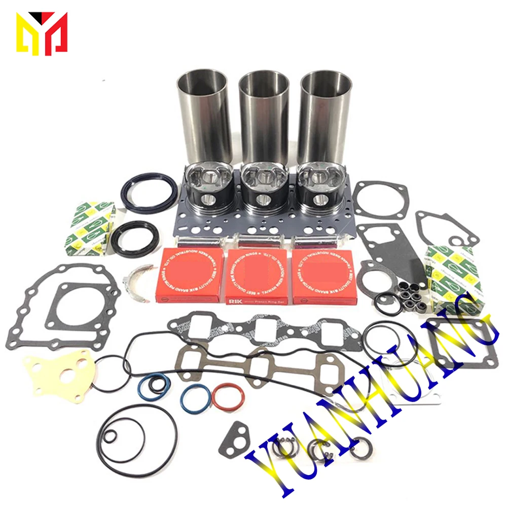 D850 Engine Rebuild Kit Cylinder Liner Head Gasket Set for Kubota Engine Spare Parts Tractor B1550D B1402