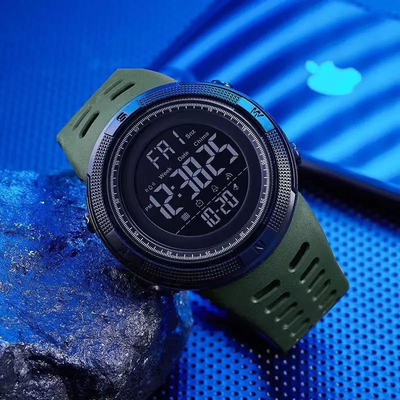 YIKAZE Y01 Men's Digital Watches Multifunction Military Sports Wristwatch Waterproof Luminous Student Electronic Watch for man