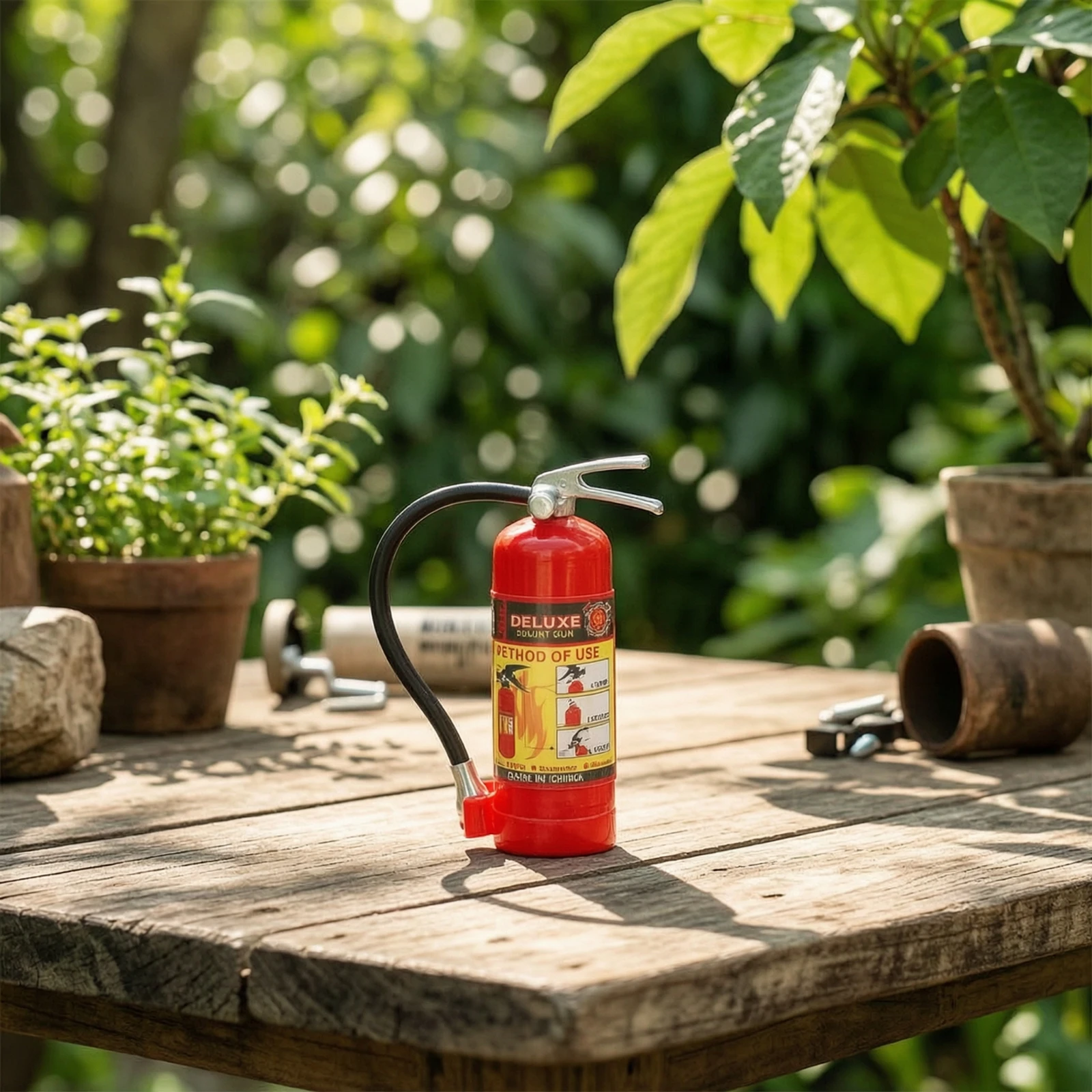 Fire Fire Suppressor with Bracket Eye-Catching Fire Fire Suppressor with Sticker Accessory Mountable Realistic