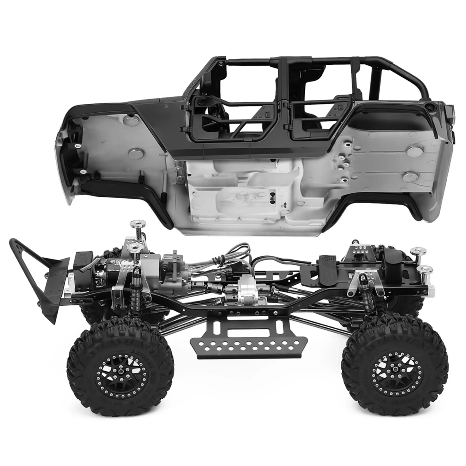 RCXAZ Metal Body Shell Post Mount with Magnet for 1/10 RC Crawler Car Axial SCX10 90046 Upgrade Parts