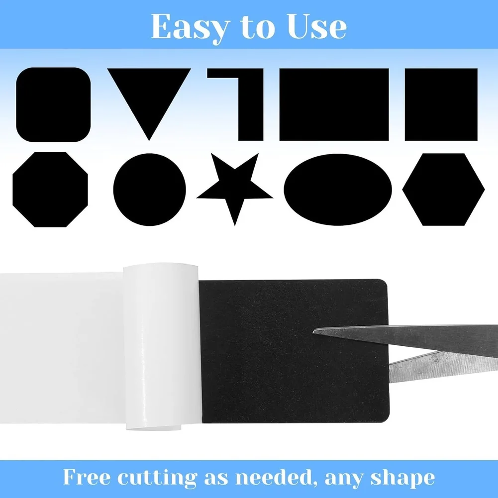 14.5x4.5cm Black EVA Non Slip Pads 6 Sheets Self Mats For Furniture Legs Noise Reduction Cushions Home Improvement