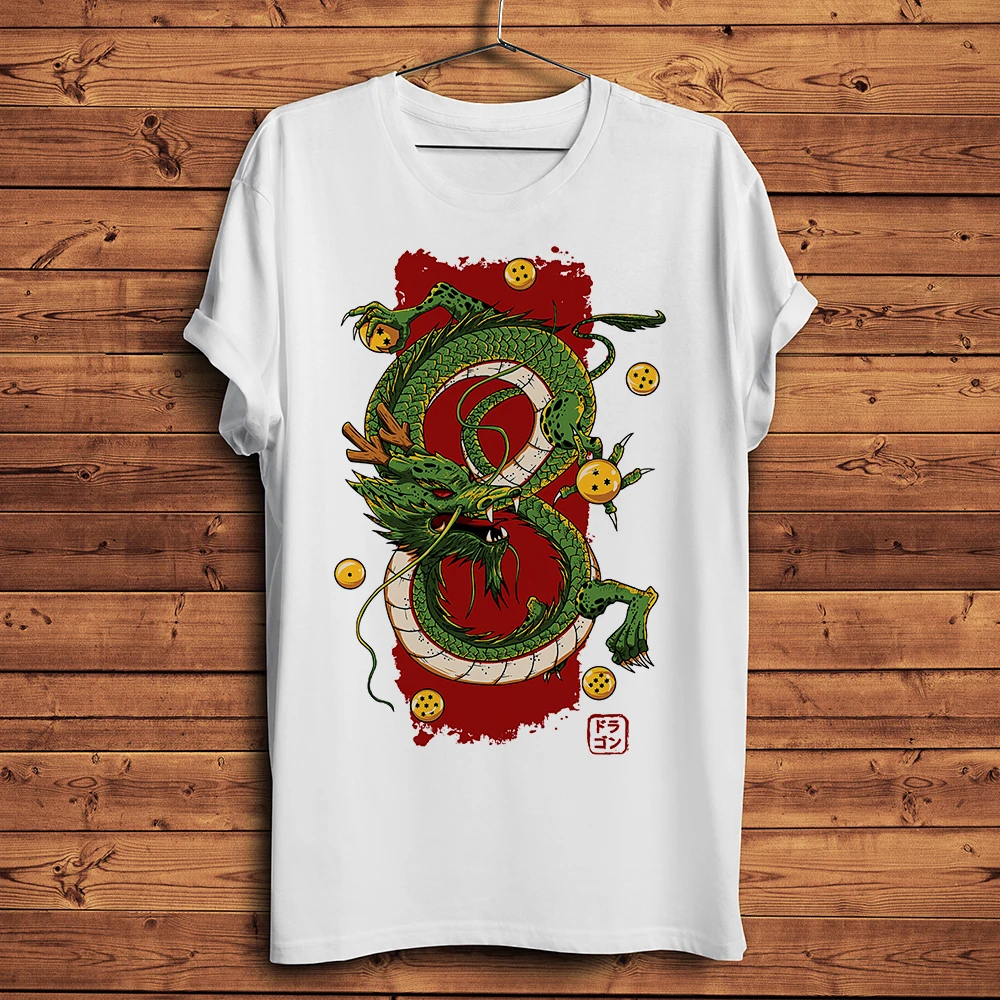 Shenron Divine dragon dbz Funny Anime T Shirt Homme Men Short Sleeve breathable TShirt Unisex Streetwear Tee