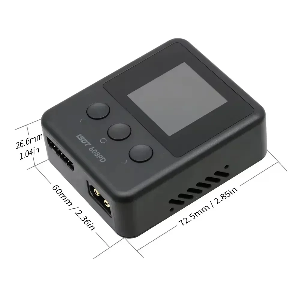 ISDT 608PD DC 240W PD3.1 10A/140W USB-C 5A Inteligentna Ładowarka Cyfrowa do Akumulatorów RC Typów /LiFe/LiPo, LiHv 1-6S/Pb 1-12S/NiMH 1-16S