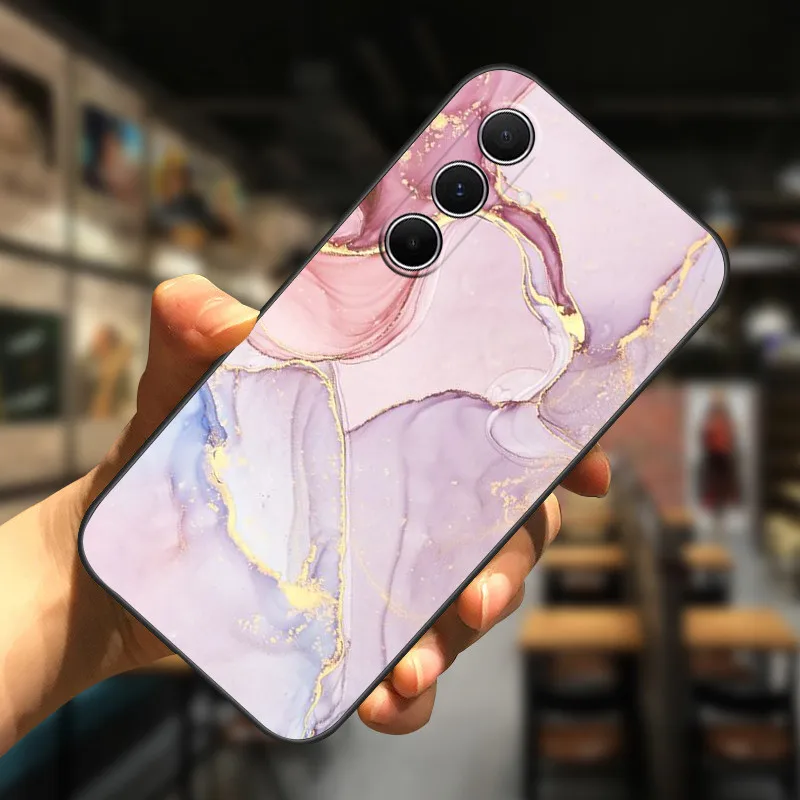 삼성 갤럭시 A54 용 실리콘 프린트 대리석 휴대폰 커버, 세련된 소프트 커버, 대리석 쿨 케이스, 삼성 A24, A34, A54