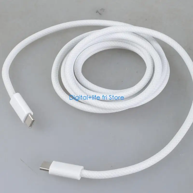E06D 6.60ft USB C Charging Cable 240W Rapid Charging 480Mbps Data Sync Type C Power Cord For Home Car Office Devices