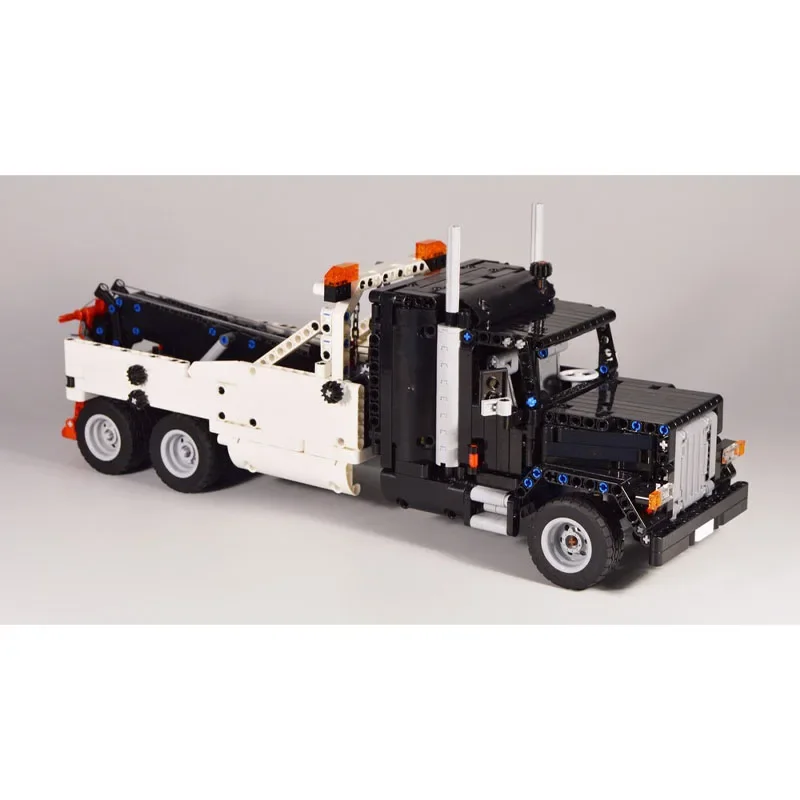 MOC-96797 transporte de carga caminhão reboque pesado bloco de construção modelo 1280 peças menino crianças aniversário bloco de construção brinquedo presente