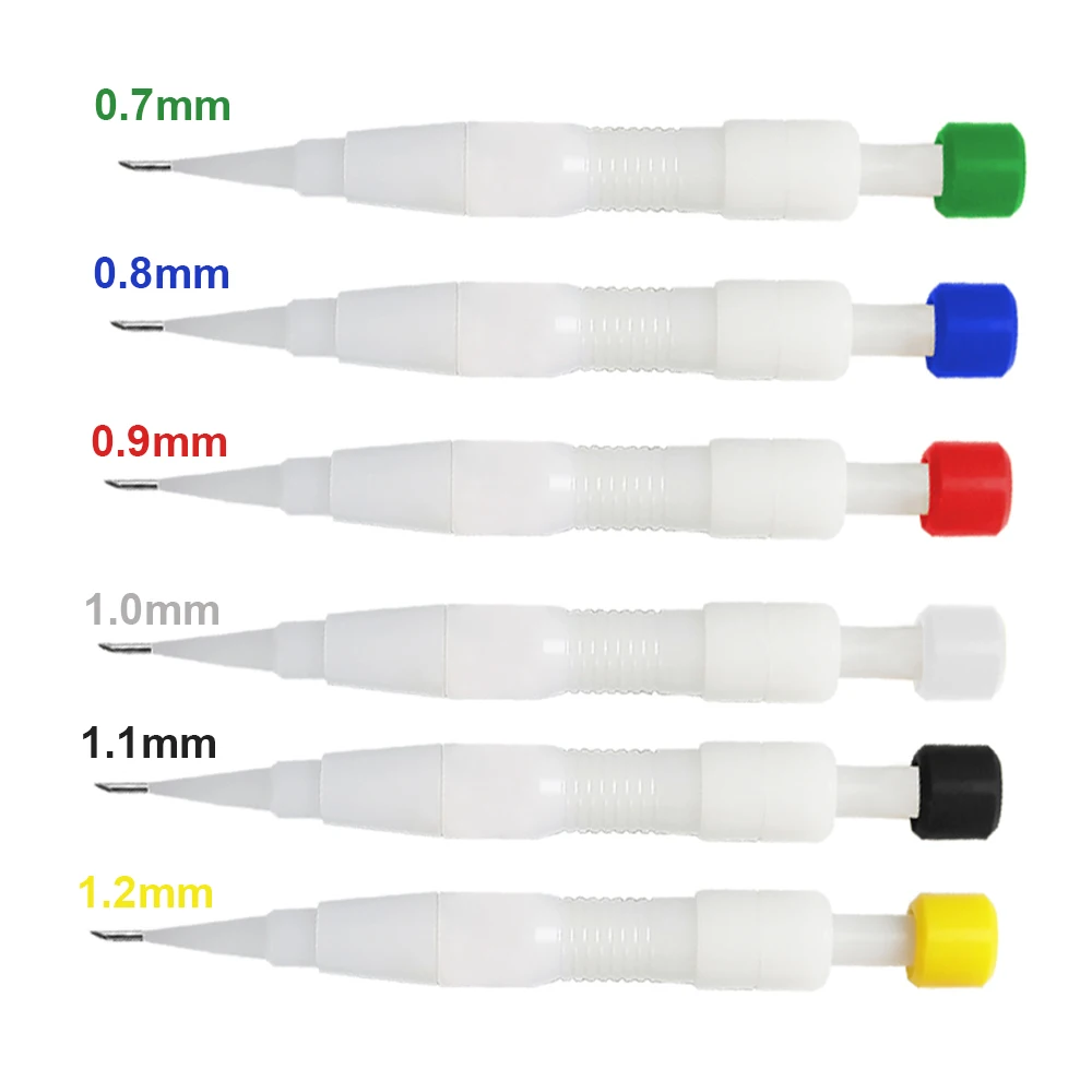 0.7mm-1.2mm‌ FUE Choi Implanter Pen with Replaceable Needles Plastic Eyebrow Beard Implanting Pen, 1/5pcs