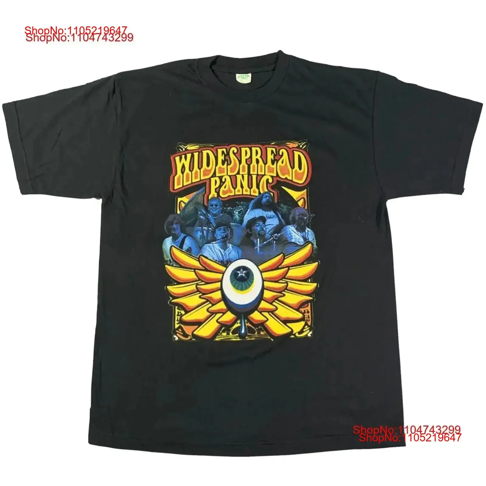 Vintage Widespread Panic Wp T Shirt All Size For Fans Washed streetwear Breathable Top Everyday Wear graphic vintage Washed