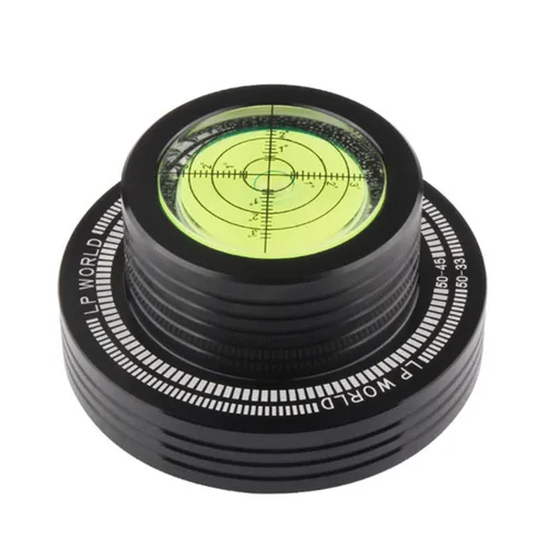 Imagen 1 del producto Reproductor de música Universal LP, disco estabilizador de tocadiscos con accesorios de nivel, abrazadera de peso de aleación de aluminio, 50Hz