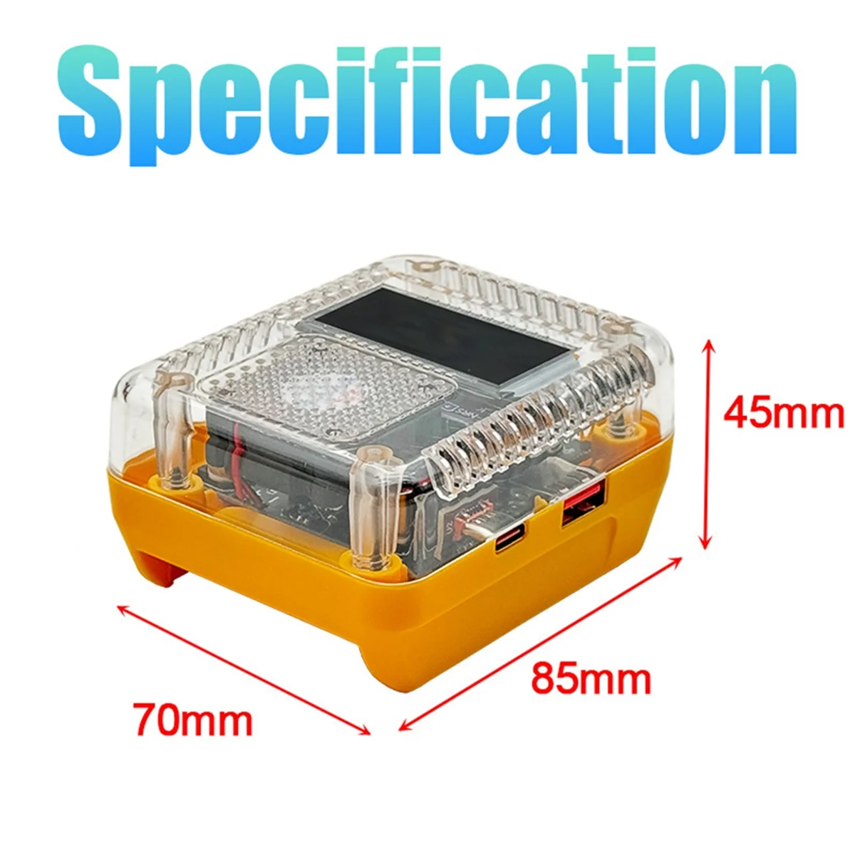 

A002 Digital Display Lithium Battery Adapter Converter for Charger USB Type-C Power Bank 138W