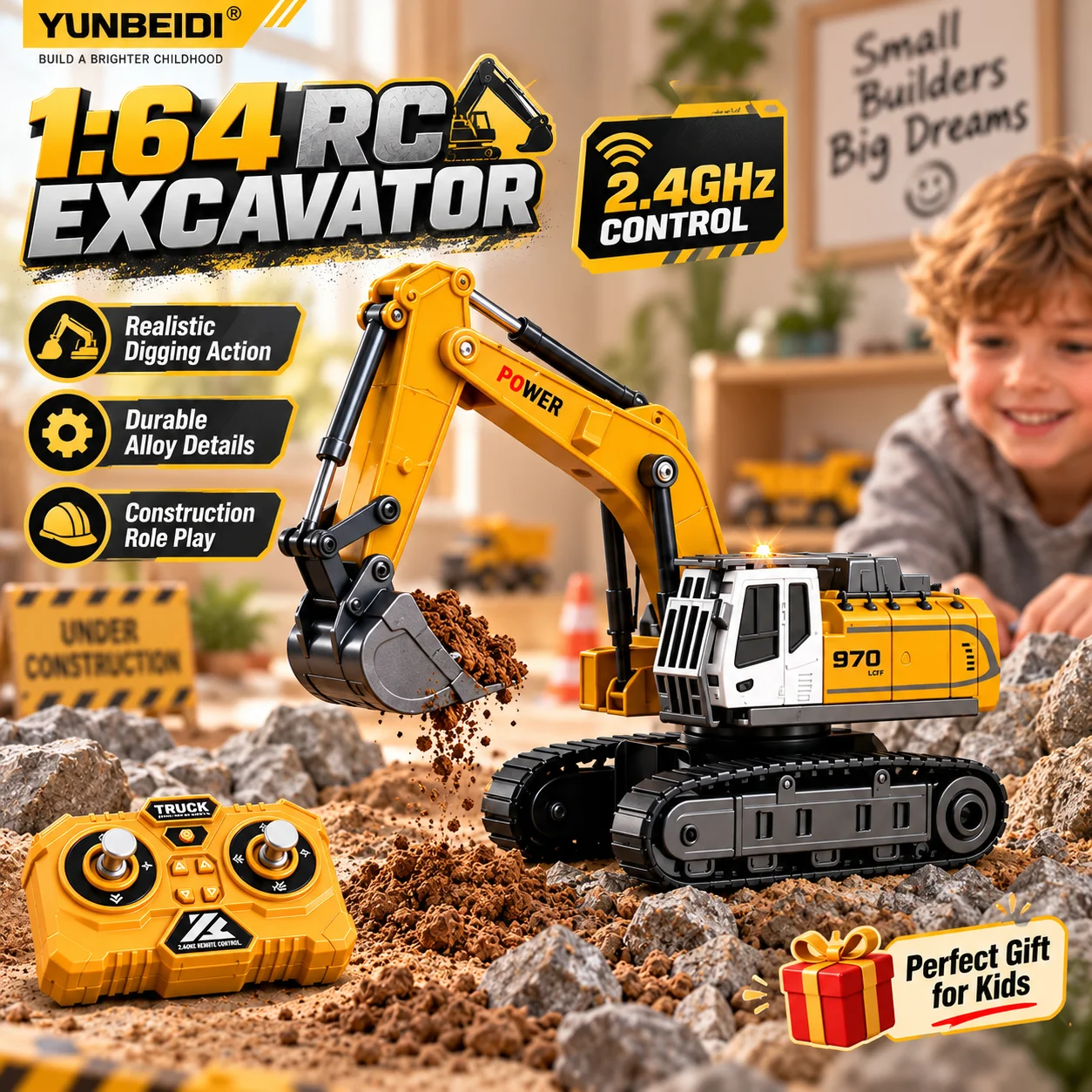 1:64 RC Engineering Truck 2,4  – Kids Toys Under $20 Bewertung und Preis
