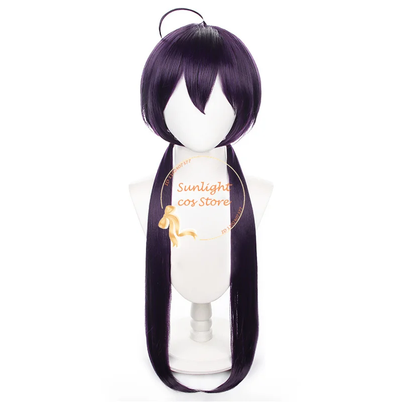 Anime Cos Cosplay Izumi Kyouka Cosplay Wig Women 78cm Long Purple Wigs Heat Resistant Synthetic Wigs + Wig Cap