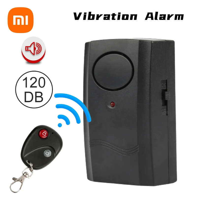 

Xiaomi Wireless Vibration Alarm Loud Home Security Motorcycle Car Door Window Anti-Theft Burglar Detector Sensor Remote Control