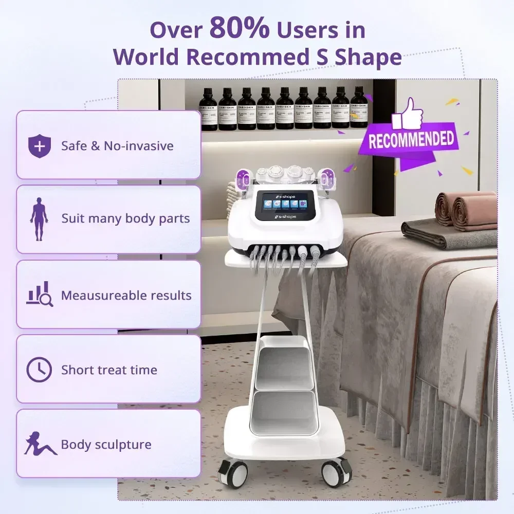 Hot product Mychway MS-45T2SB Mini 30khz Cavitations Body Sculpting S Shape  Cavitations Machine 30k