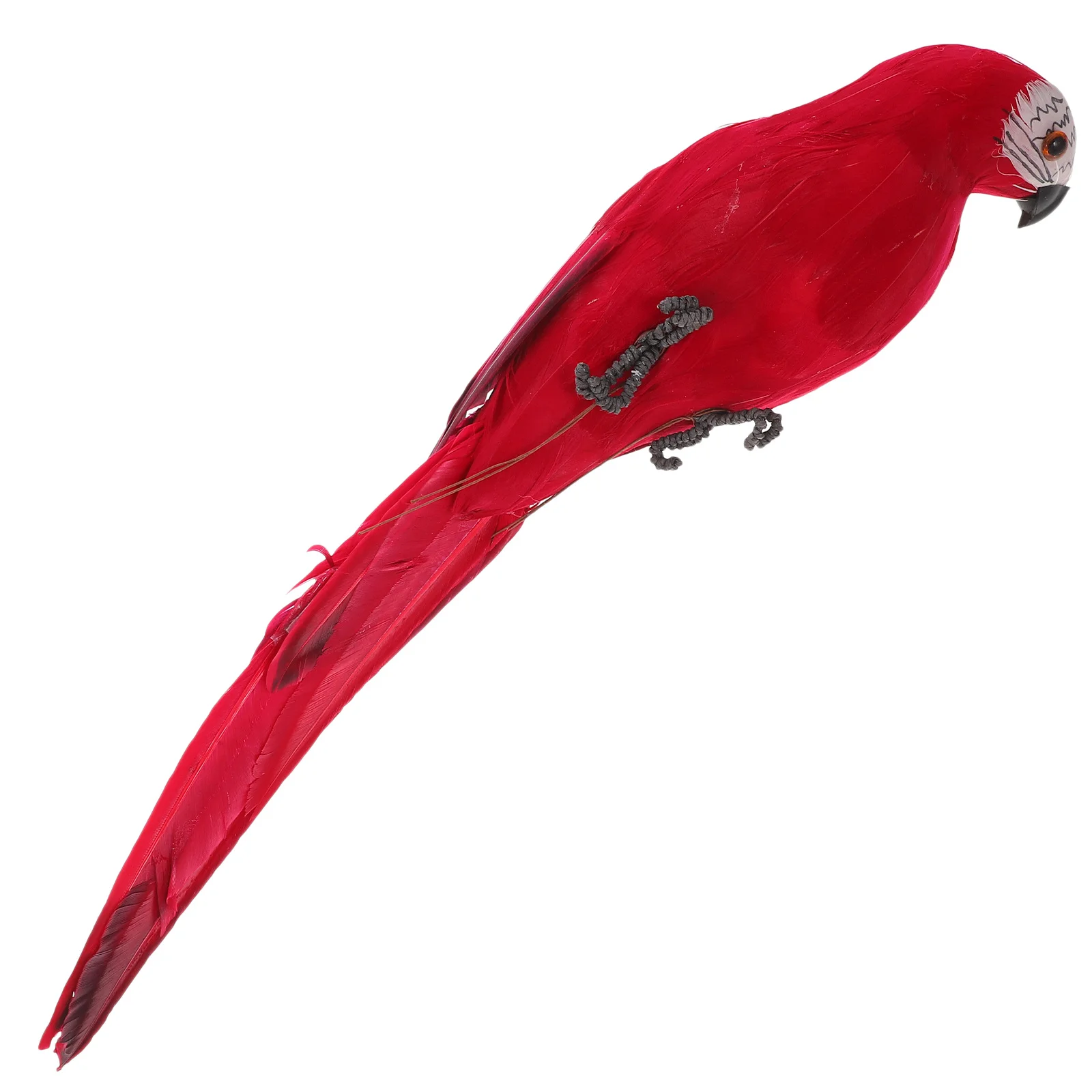 

Artificial Parrot Figure Fine Workmanship Natural Flavor Gardening Decoration Perfect Outdoor Ornament Vivid Fake Parrot