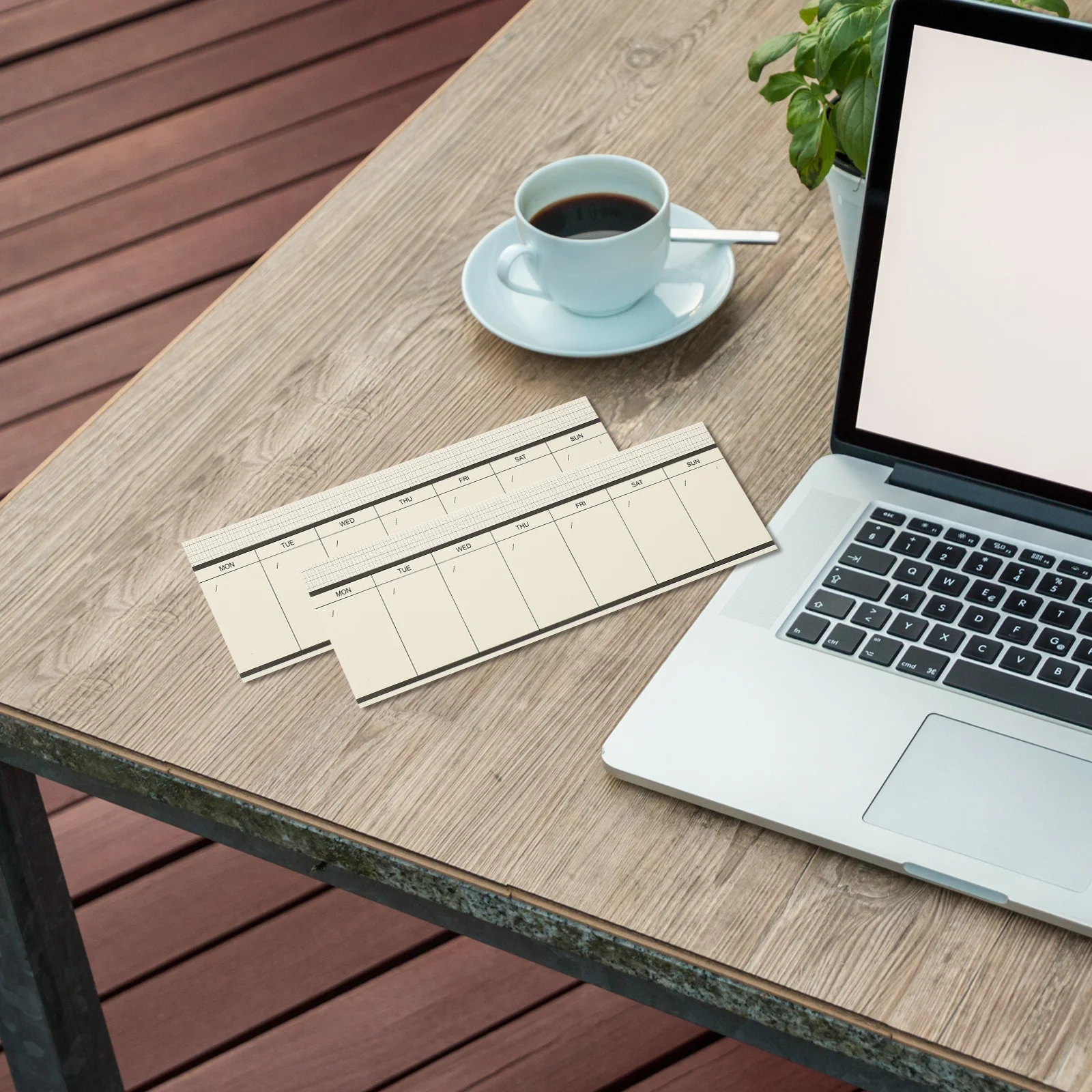 

4Pcs Weekly Planner Notepads Portable Convenient Size Creative Layout Schedule Books for Daily Plans Office Stationery