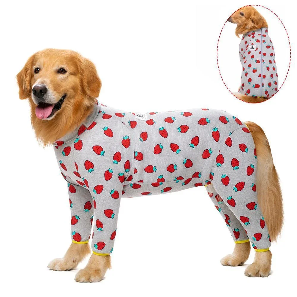 

Cotton Large Dog Clothes Pajamas Medium Dog Costume Jumpsuits Clothes