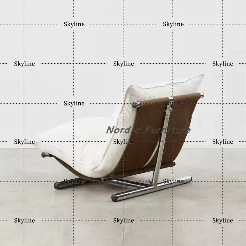 European Minimalist Single Sofa Chair Living Room Lazy Leisure Creative Hotel Foyer Reception Seat