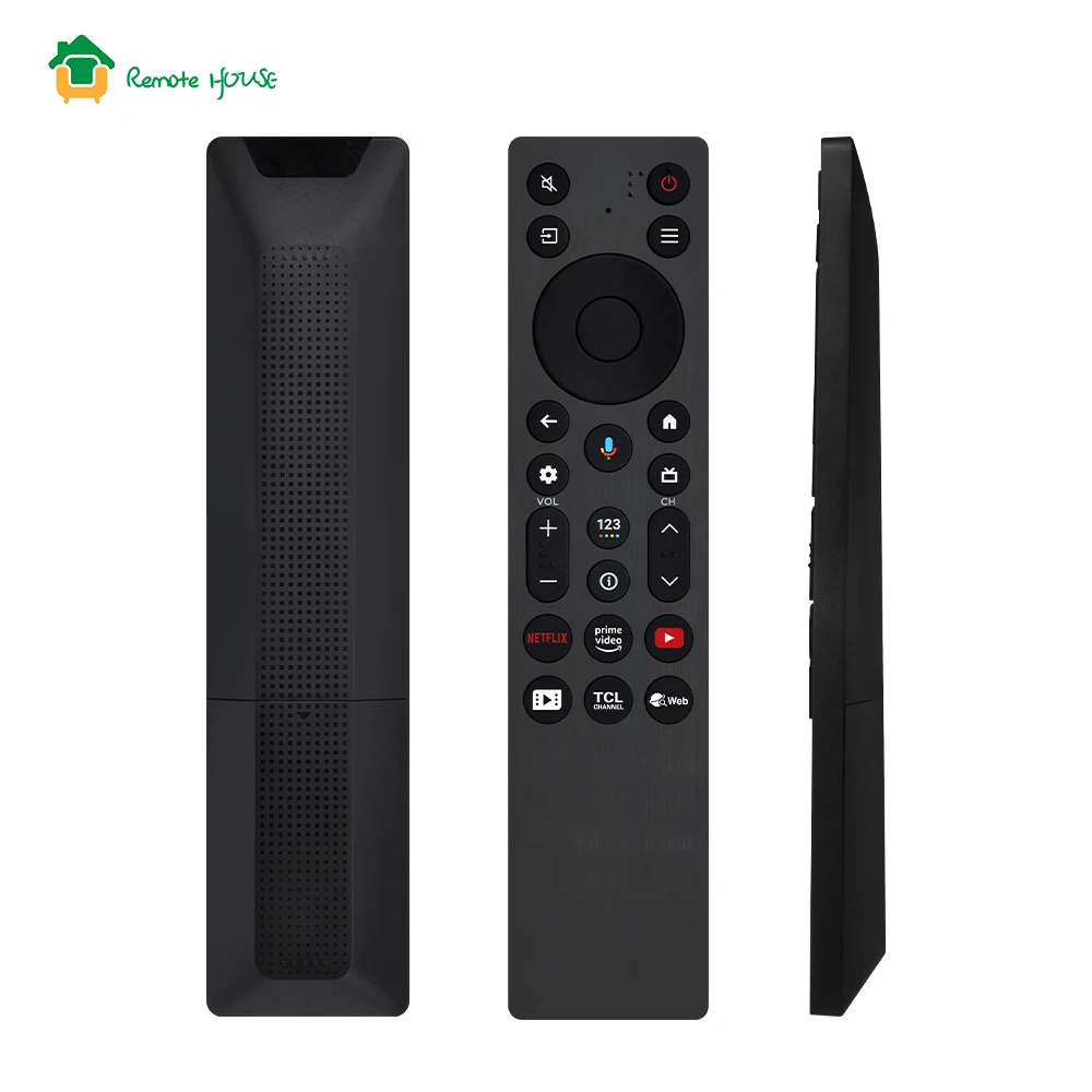 Pilot głosowy RC813A FMB1 kompatybilny z telewizorami TCL QLED 4K UHD Smart TV serii QM6K QM7K 85QM6K 98QM6K 55QM7K 65QM7K 75QM7K 85QM7K — zdjęcie produktu 3