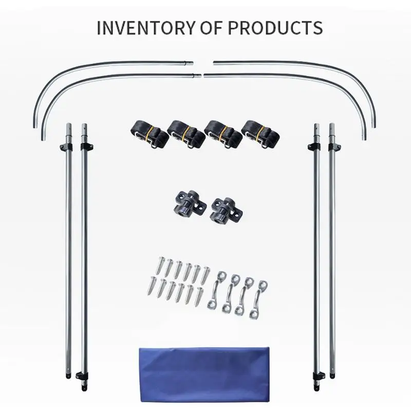 Солнцезащитный козырек для лодки, складной 600D ткань Оксфорд, лодка, каяк, навес, зонтик, солнцезащитный козырек, кронштейн из нержавеющей стали, комплект оборудования для палатки для лодки