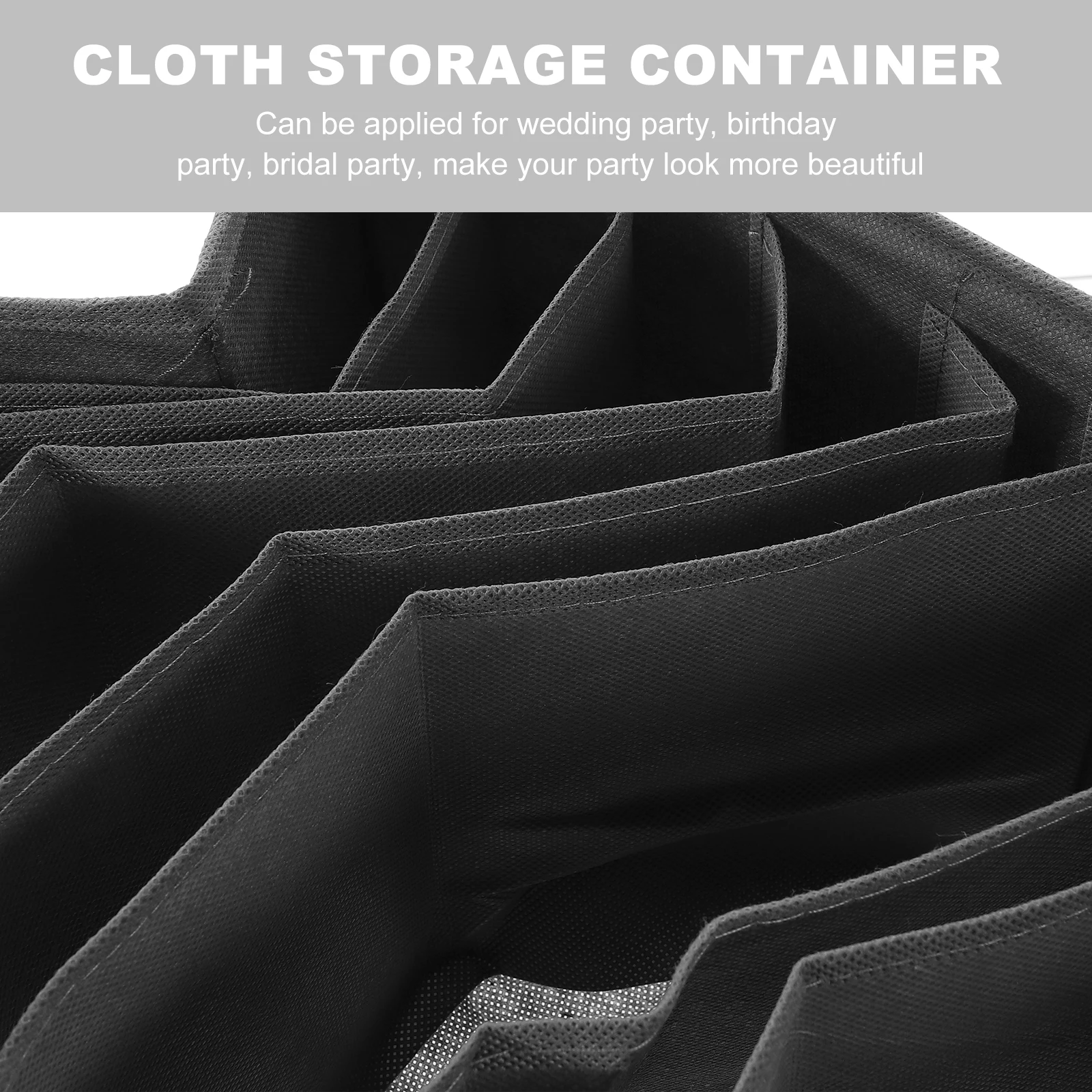 

Multi Compartment Storage Box Space-saving Clothing Organiser Sock Wardrobe Organisers for Clothes Boxes Non-woven Fabric