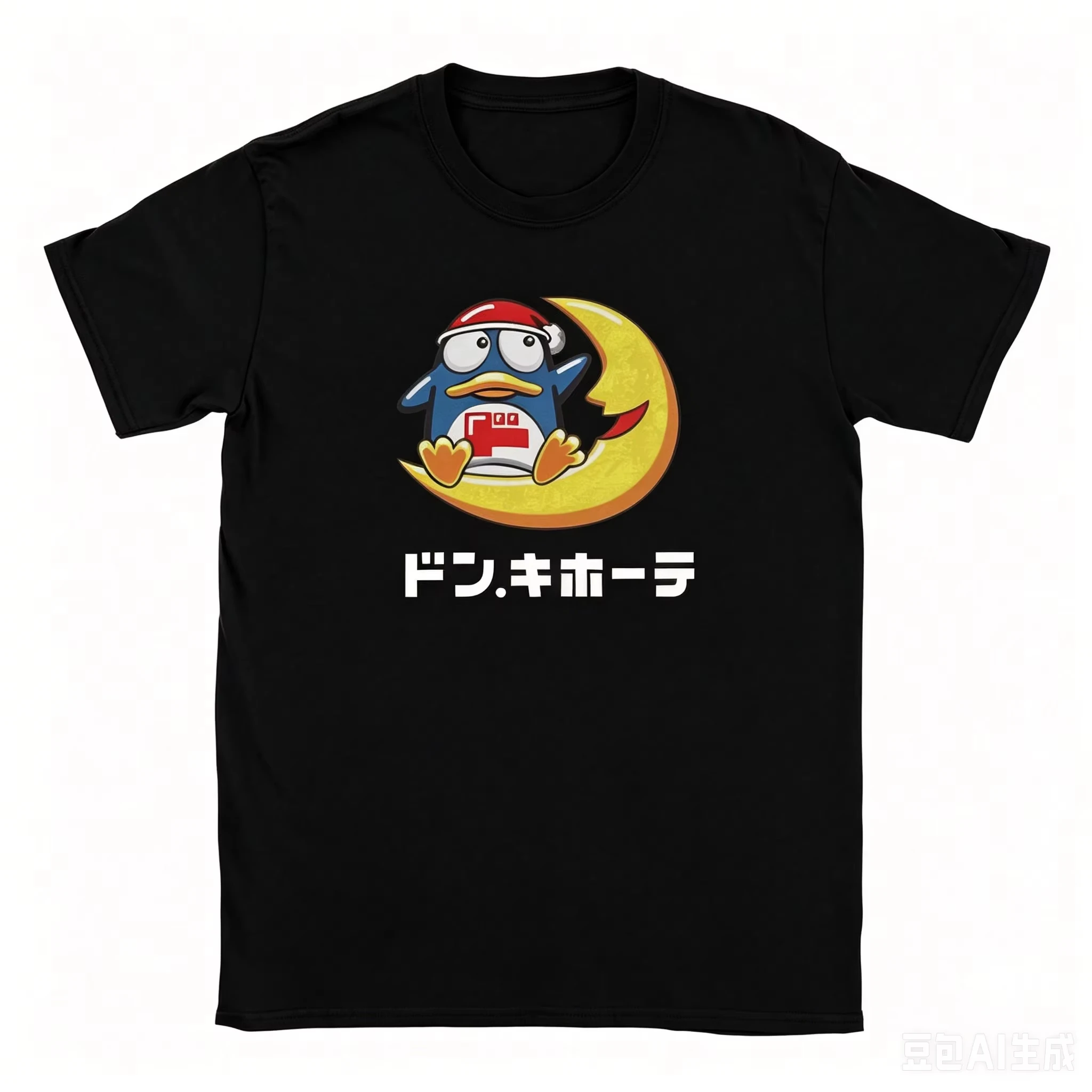 Men's and Women's T-shirts Cotton T-shirts Front-necked Tops Patterned Daily Leisure and Cuteness Printed T Shirt