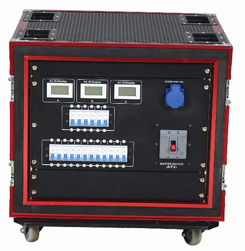 TOP 3 phase 18 channel power distribution box Stage Equipment 16A Waterproof Distributor Rectangle cheapest 18*4kw dj equipment