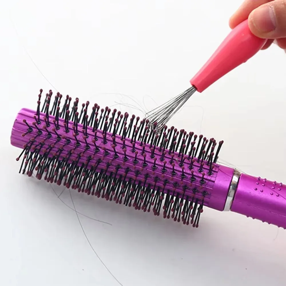 

Comb Hair Brush Cleaner Plastic Metal Cleaning Remover Embedded Tool Remover Handle Tangle Hair Comb Accessories Clean Supplies