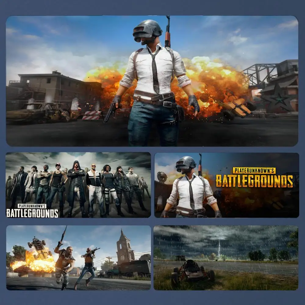 

PC Game PUBG Mousepad Large Gaming Mouse Pad LockEdge Thickened Computer Keyboard Table Desk Mat