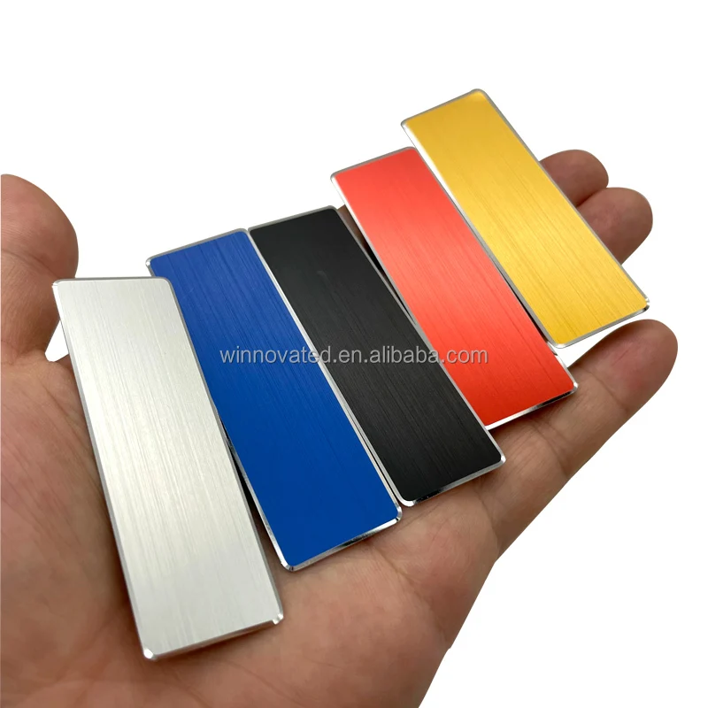 Customized product Matte Black 1.0 mm Anti-rust Colored Anodized Aluminum Business Card Blanks - Image 2