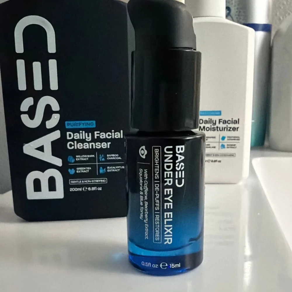 Lightweight Smooth Eye Care Essence Original 15ml Male Based Under Eye Elixir Eye Serum Lighten Dark Circles Brighten Skin Tone