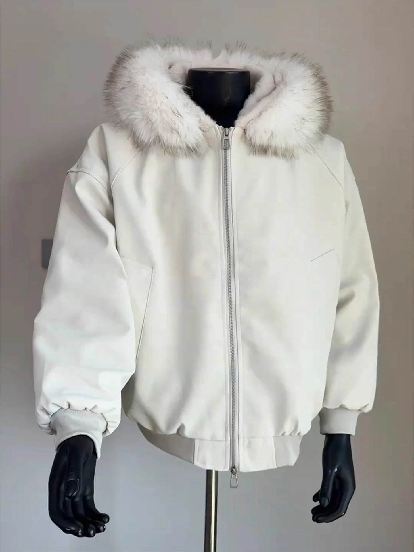 

Американский Sle Thiened воротник из искусственного меха, хлопковое пальто из искусственной кожи, мужское зимнее теплое хлопковое пальто с капюшоном в стиле ретро, верхняя одежда