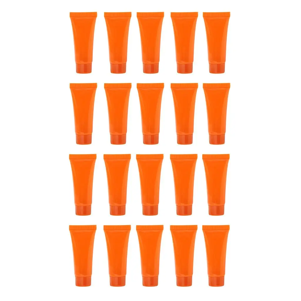 Soft Plastic Empty Squeeze Tubes Refillable Cosmetic Container Lotion Cream Vials for Travel Essentials