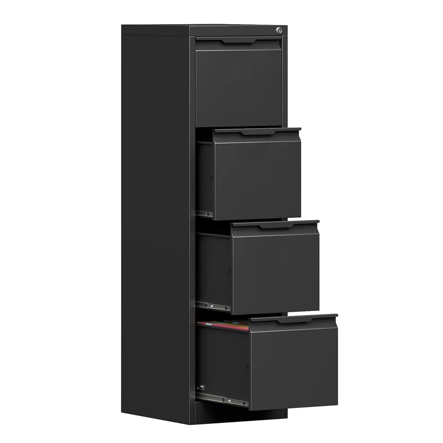 4-Drawer Locking Metal File Cabinet 17.8