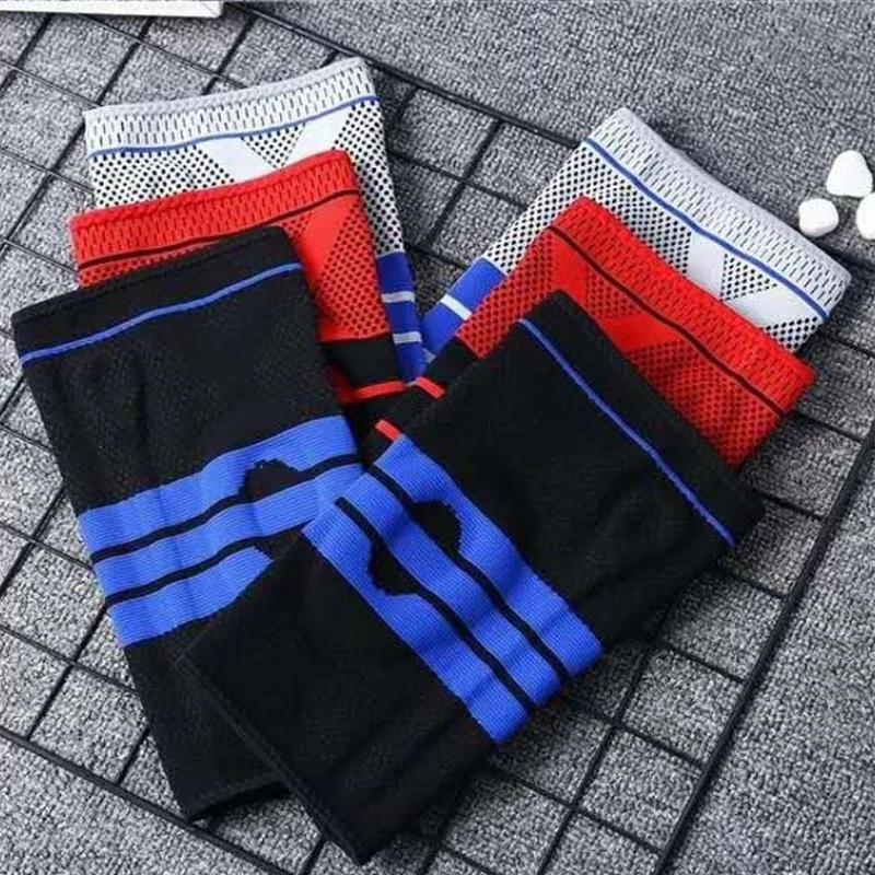 منصات الركبة الرياضية للبالغين في الهواء الطلق من السيليكون الداعم للربيع لركوب الدراجات والمشي لمسافات طويلة وكرة السلة والجري والكوع والركبة معدات حماية