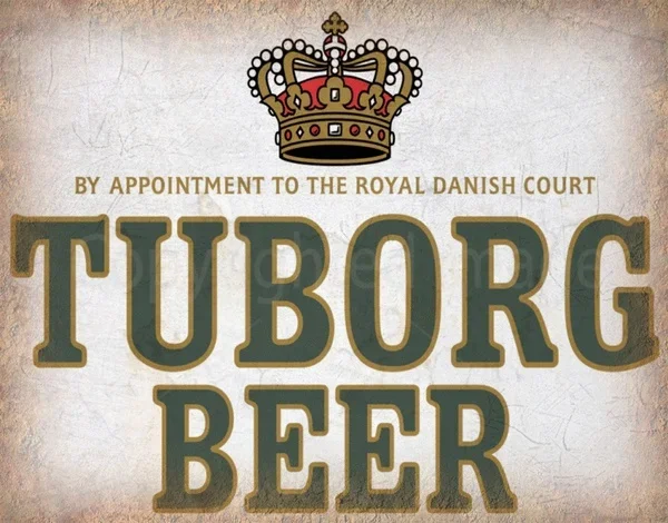 

TUBORG BEER VINTAGE ADVERTISING METAL SIGN TIN POSTER POSTER WALL PLAQUE