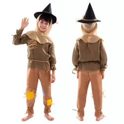 Halloween Scarecrow Straw Costume Hat Kit Cosplay Party Stage Performance Outfits