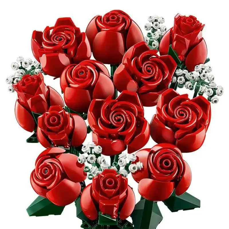 

Набор для сборки модели искусственного букета из красных роз Dreamy Botanicals Pretty Pink Flower Bouquet 10342, конструктор, игрушки для девочек, подарки