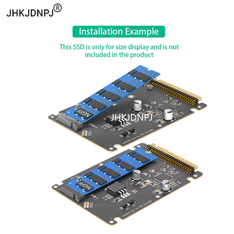 IDE 44Pin to M.2 NGFF Key B SATA SSD/ Msata SSD Adapter Card