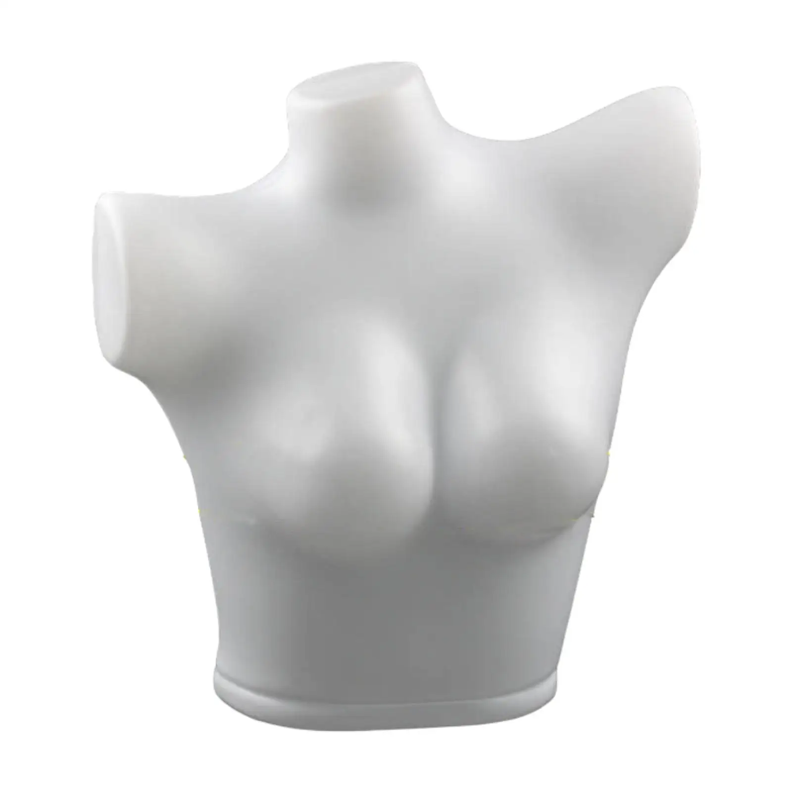 Female Mannequin Torso Premium Professional Model Prop Underwear Display Stand for Countertop Live Broadcast Show Store Retail