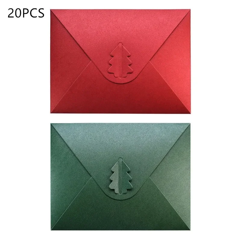 Pack Of 20 Vintage Envelope 6x 4.9Inch Colored Envelopes Christmas Card Envelope