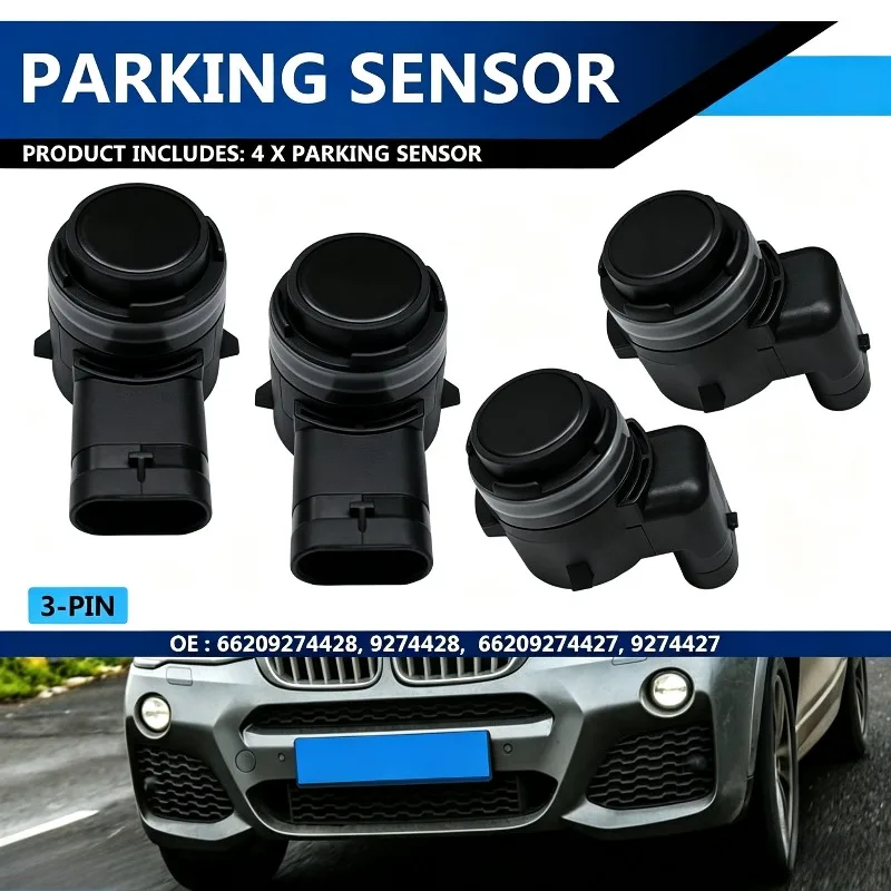 4pcs 66209274429 PDC Parking Sensor Parking Radar For BMW F46 F45 G30 G31 G11 G12 F48 F39 F25 G01 F26 F15 F16 I3 MINI 2009-2019