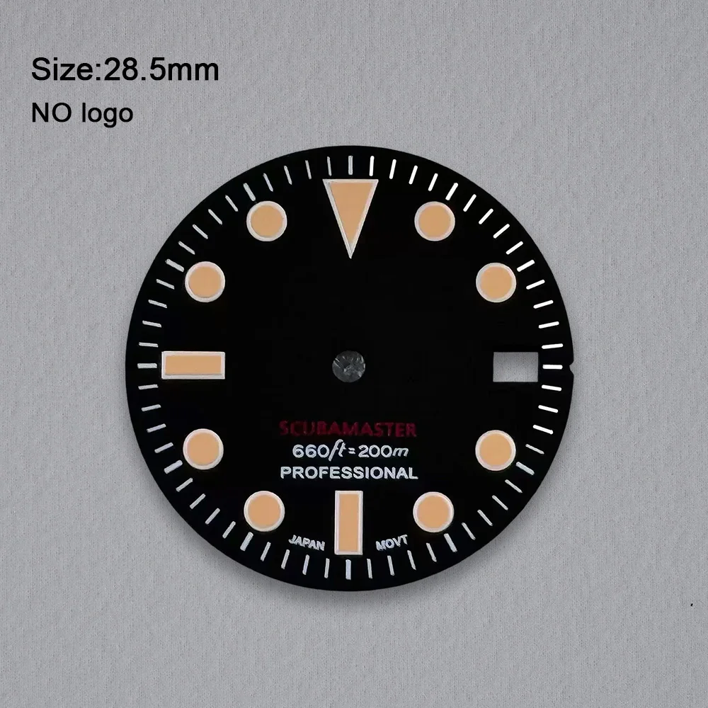 28.5 mm No Logo Retro Blank Dial For NH35 Movement Custom Logo Watch Dials Hands Accessories Repair Tools