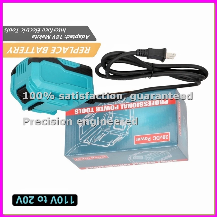 AC 110V to 20V/25A DC Power Adapter for 18V Interface Electric Tool Compatible with Cordless Tool US Plug-ABFB