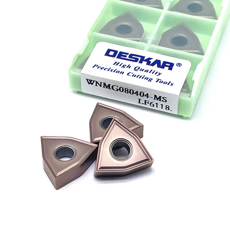 

DESKAR 100% оригинальный WNMG080404 WNMG080408 MS LF6118 токарный станок с ЧПУ режущий резец карбидная вставка для нержавеющей стали